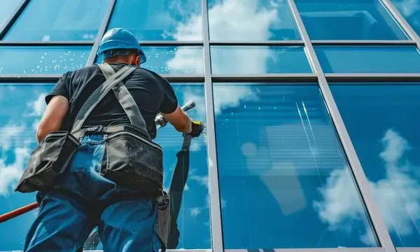 Alexus Window Cleaning team cleaning and washing Atlanta home windows