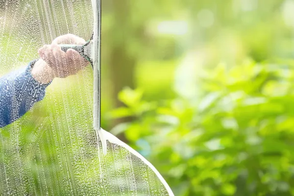 Window cleaning for Polo Fields' established, tree-shaded homes